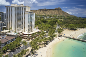 [슬림][관광1일+자유4일] 특급 트윈핀 (구.애스톤와이키키비치) ＜파셜오션뷰＞ 하와이 7일